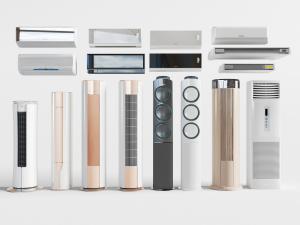 现代柱形、方形立式和挂机空调
