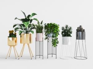 北欧花架花盆盆栽植物