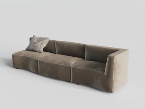 现代布艺多人沙发3d模型 现代布艺多人沙发