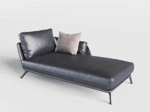 现代皮革贵妃椅美人榻