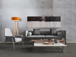 现代新中式多人沙发、休闲椅和茶几组合