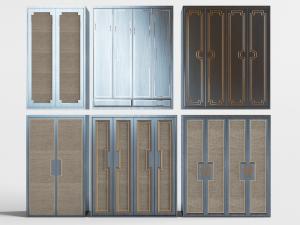 新中式中式双扇衣柜