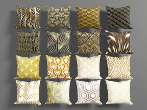 新中式方形靠垫