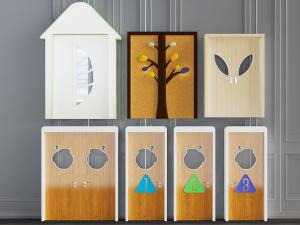 儿童卡通造型平开门