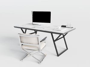 现代书桌椅组合3d模型 现代书桌椅组合