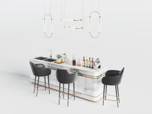 现代轻奢水吧台吧椅