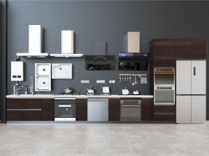 现代整体橱柜抽油烟机燃气灶电冰箱厨房电器