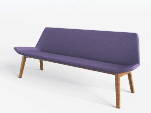 北欧紫色多人沙发3d模型 北欧紫色多人沙发