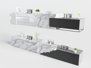 现代大理石前台接待台