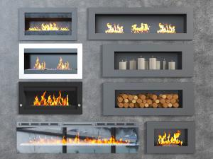 现代装饰壁炉火炉