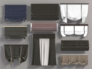 欧式布艺罗马卷帘窗帘