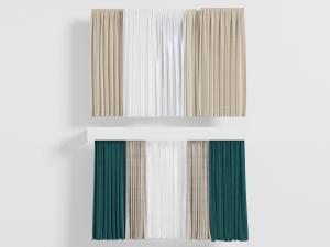 现代布艺窗帘窗纱