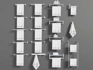 现代不锈钢毛巾架卫浴小件