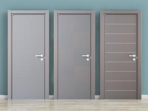 现代灰色平开门