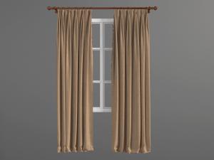 简欧浅咖啡色窗帘