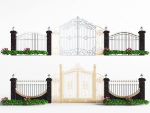 欧式铁艺雕花大门