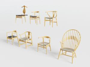 新中式实木边框扶手椅