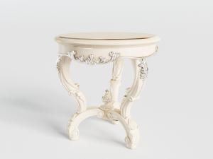欧式带雕花构件装饰的圆形边几3d模型 欧式带雕花构件装饰的圆形边几