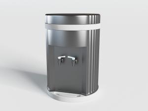 现代银灰色台式饮水机