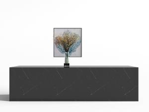 新中式黑色大理石电视柜