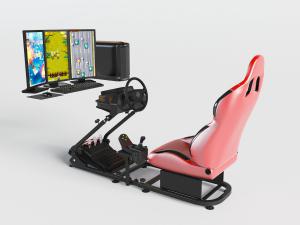 带显示屏的模拟驾驶、赛车游戏机游乐设备设施3d模型 带显示屏的模拟驾驶、赛车游戏机游乐设备设施