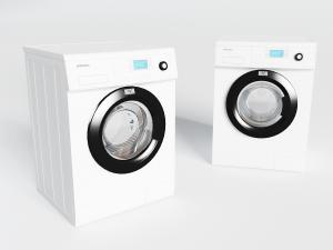 现代白色滚筒洗衣机