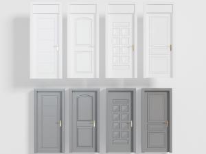 简欧实木平开门