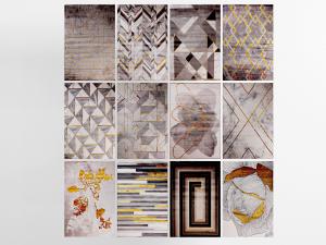 现代几何图案的地毯3d模型 现代几何图案的地毯