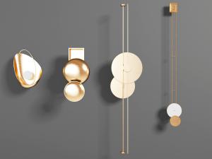 现代轻奢金属灯罩的壁灯