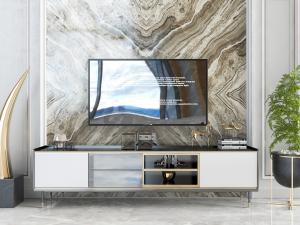 现代轻奢电视柜电视机