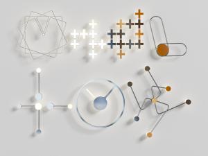 现代金属装饰灯饰挂件