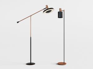 现代金属落地灯