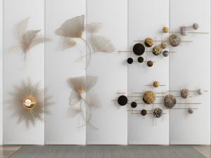 新中式银杏叶墙饰挂件