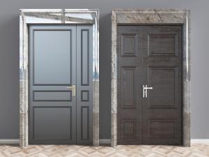 欧式字母入户平开门