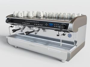 现代不锈钢全自动咖啡机厨房电器