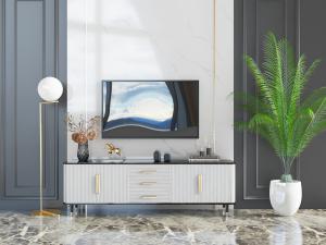 现代轻奢电视柜电视机