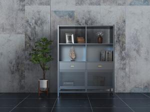 新中式黑色实木装饰柜