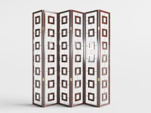 中式装饰口字的屏风