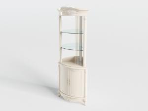 欧式白色三角装饰柜、角柜