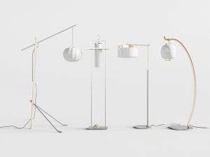 新中式灯笼灯罩的落地灯