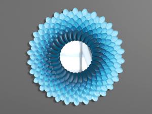 现代花瓣装饰镜