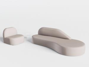 后现代异形多人单人沙发3d模型 后现代异形多人单人沙发