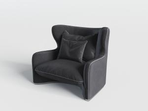 北欧布艺单人沙发3d模型 北欧布艺单人沙发