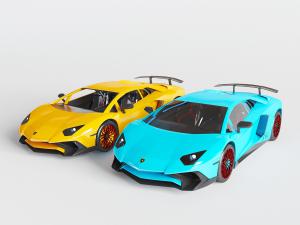现代法拉利跑车3d模型 现代法拉利跑车