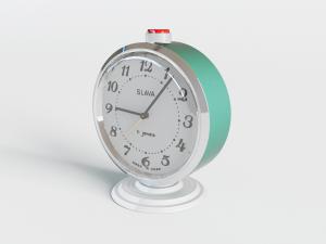 现代床头圆形闹钟3d模型 现代床头圆形闹钟