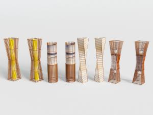 新中式鼓形创意落地灯