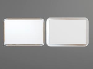 现代方形圆角吸顶灯3d模型 现代方形圆角吸顶灯