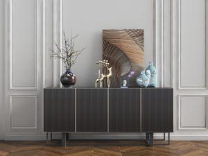 新中式电视柜边柜