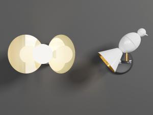 现代可调节方向壁灯