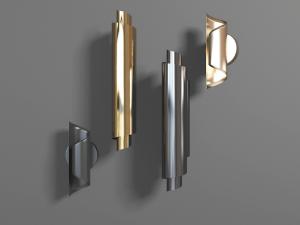 新中式现代金属灯罩的壁灯